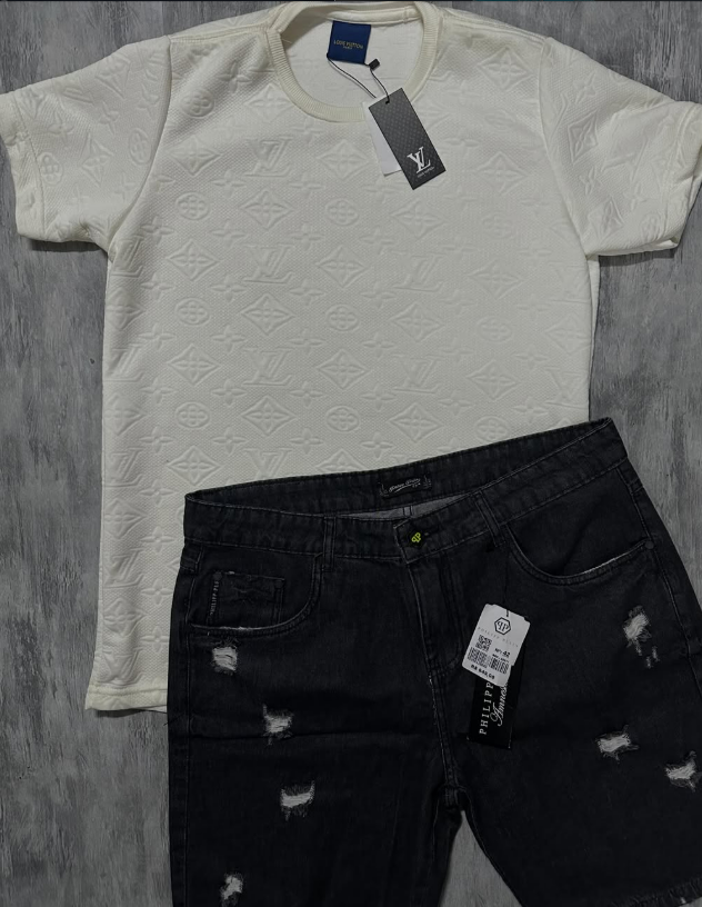 Conjunto Camiseta Monograma + Bermuda